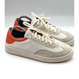 OluKai Punini Sneakers Casual Shoes‎ Men's Size 7 Off White Orange 10514-189U